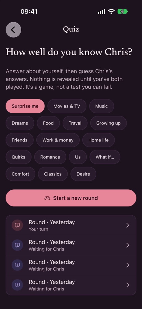 Quiz themes for couples